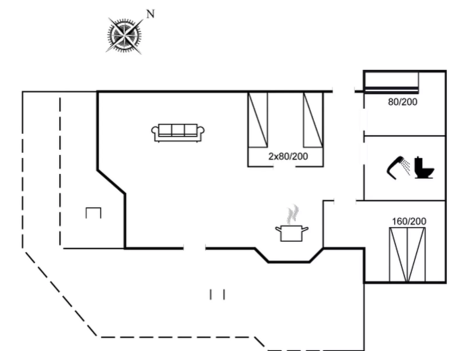 "Ulf" - 100m from the sea-Inside