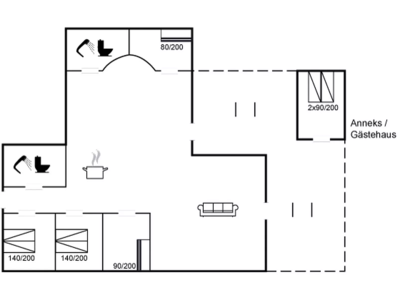 "Hermand" - 3.5km from the sea-Inside