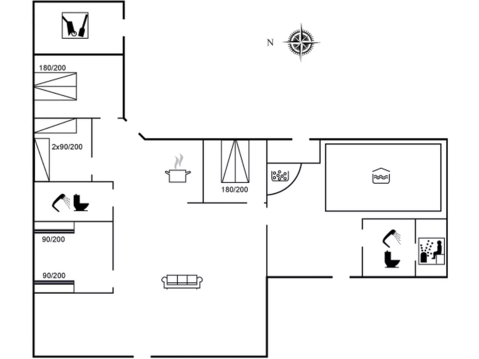 "Aage" - 1.7km from the sea-Inside