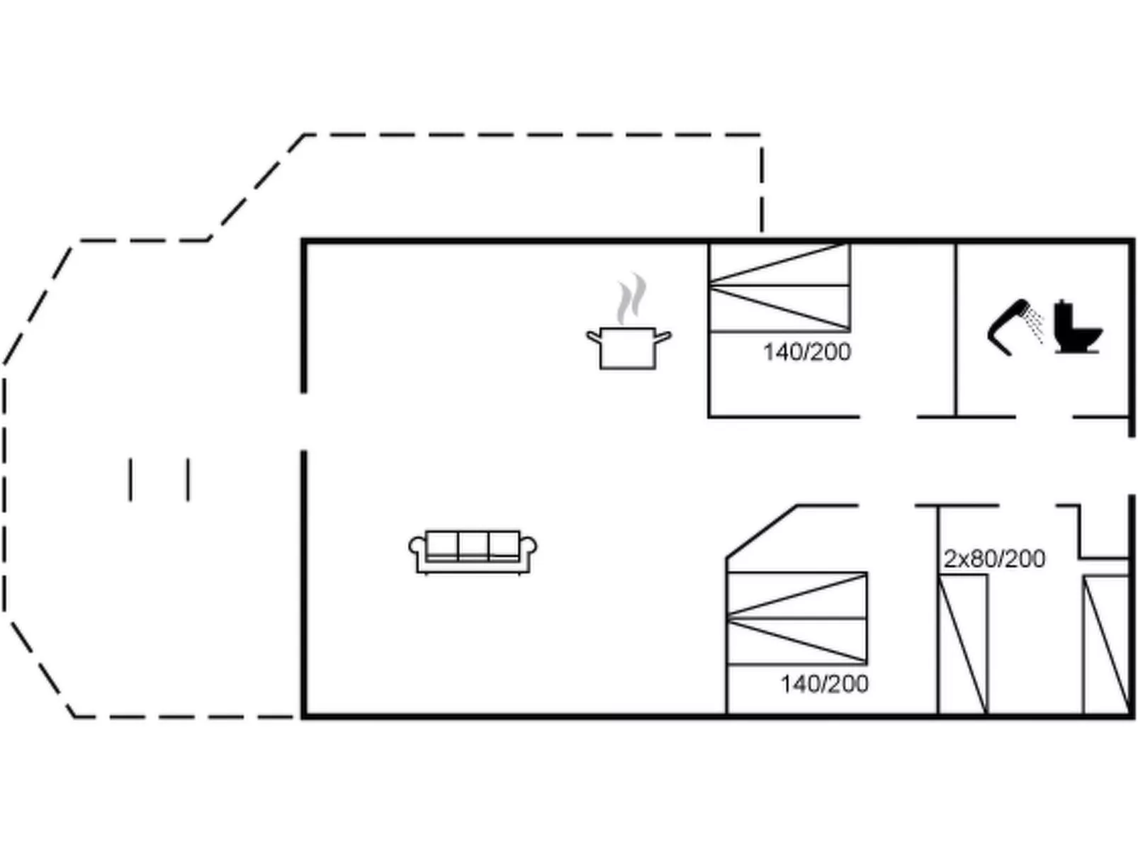 "Leandra" - 600m from the sea-Inside