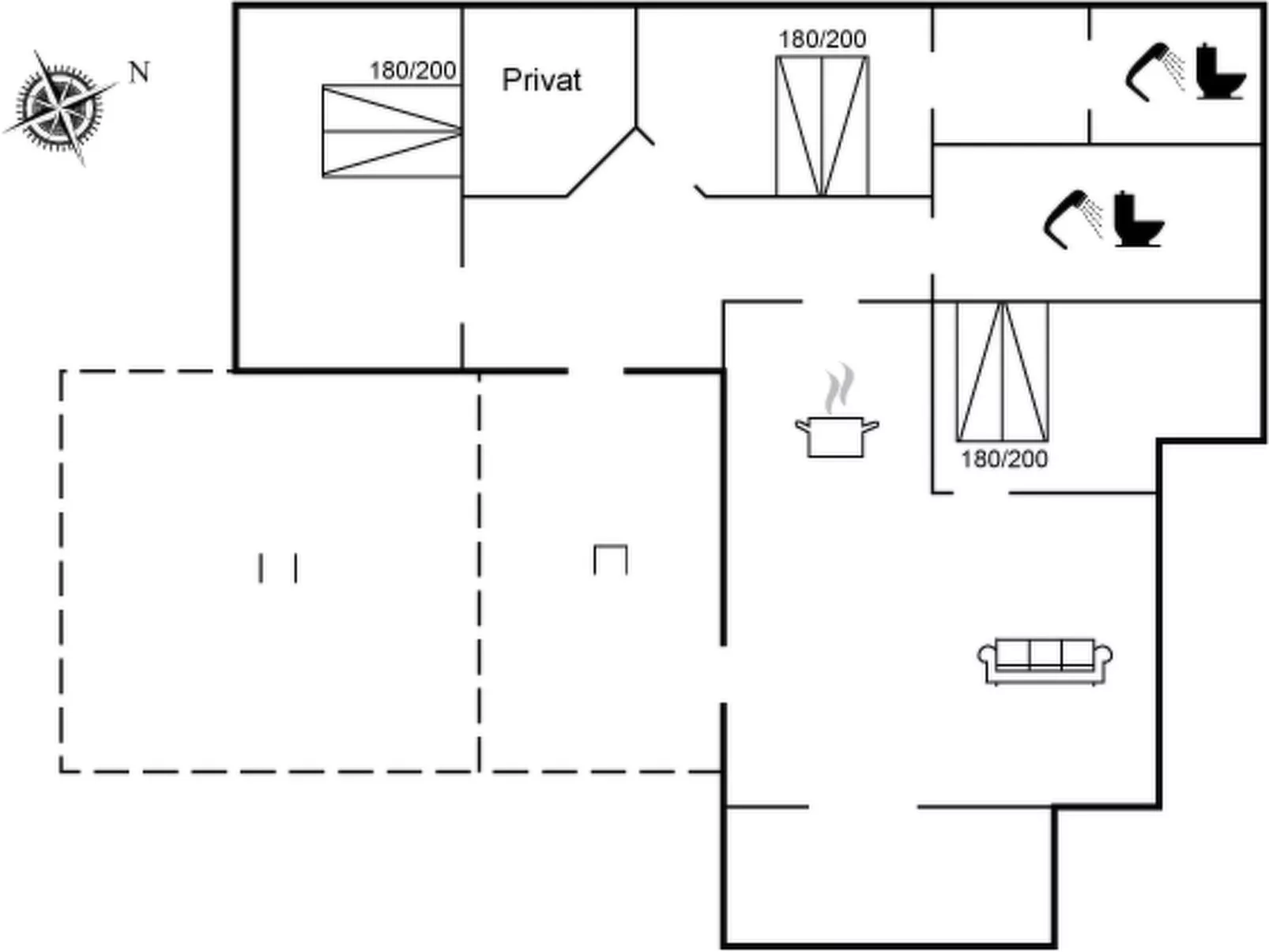 "Hjort" - 100m from the sea-Inside