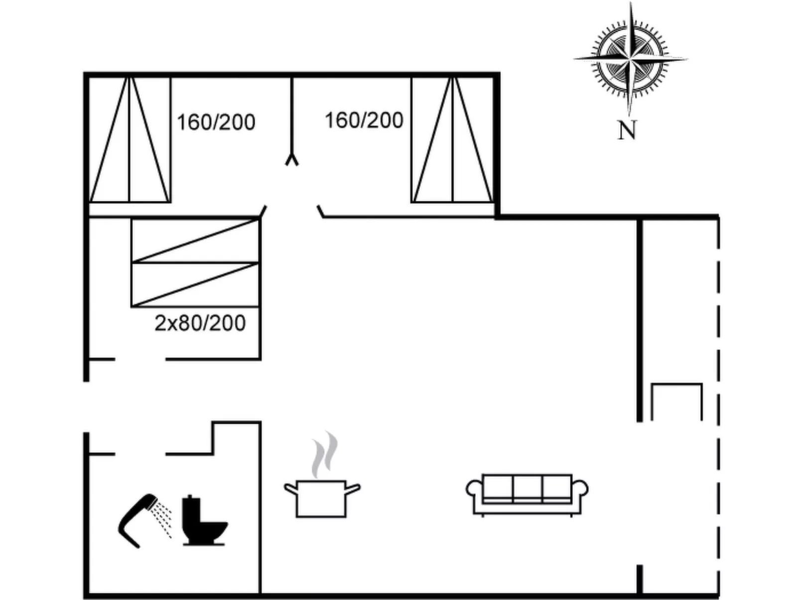 "Asulf" - 31km from the sea-Inside