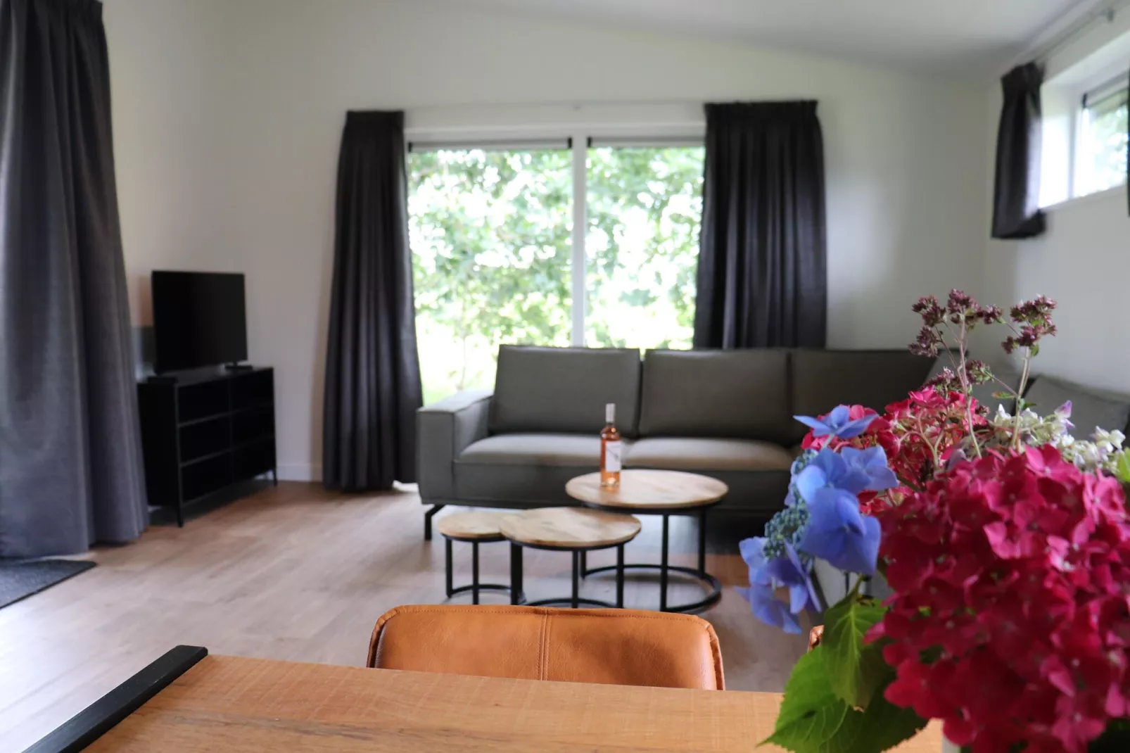 De Markestee chalet 1-Wohnzimmer