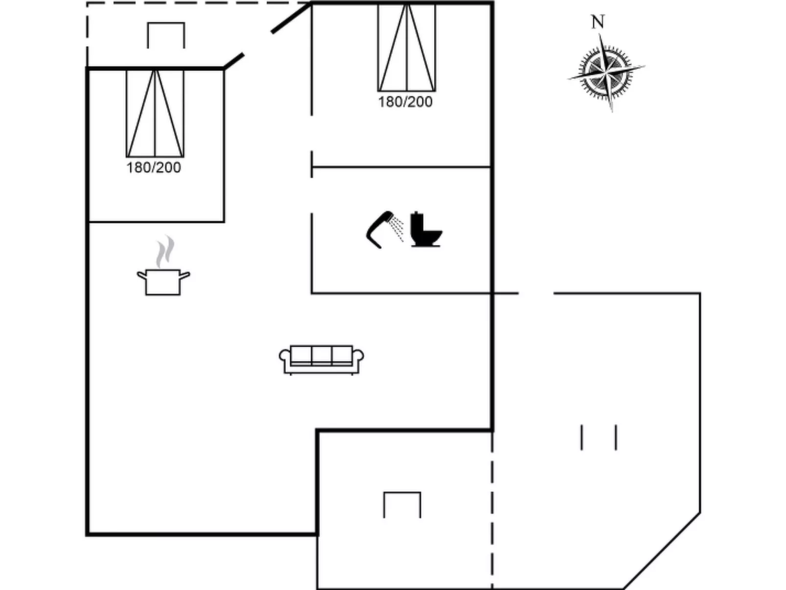 "Erich" - 1.8km from the sea-Inside