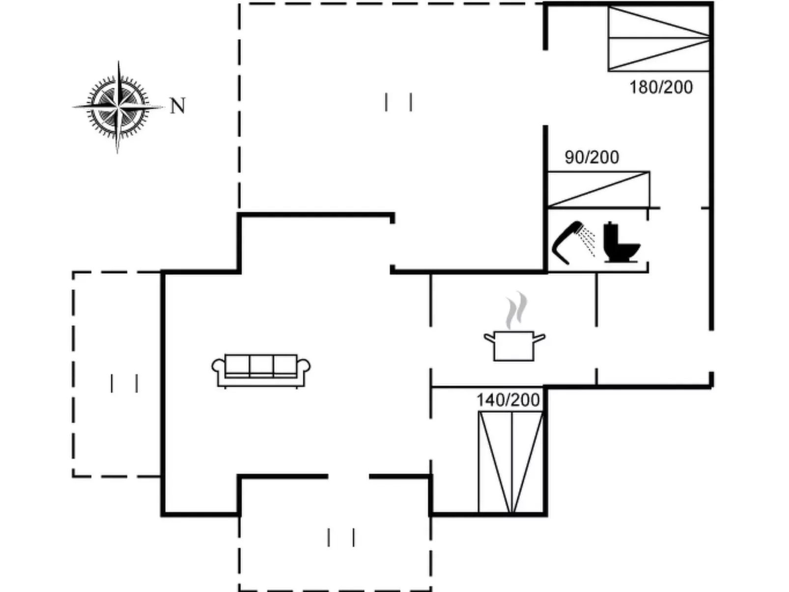 "Winald" - 500m from the sea-Inside