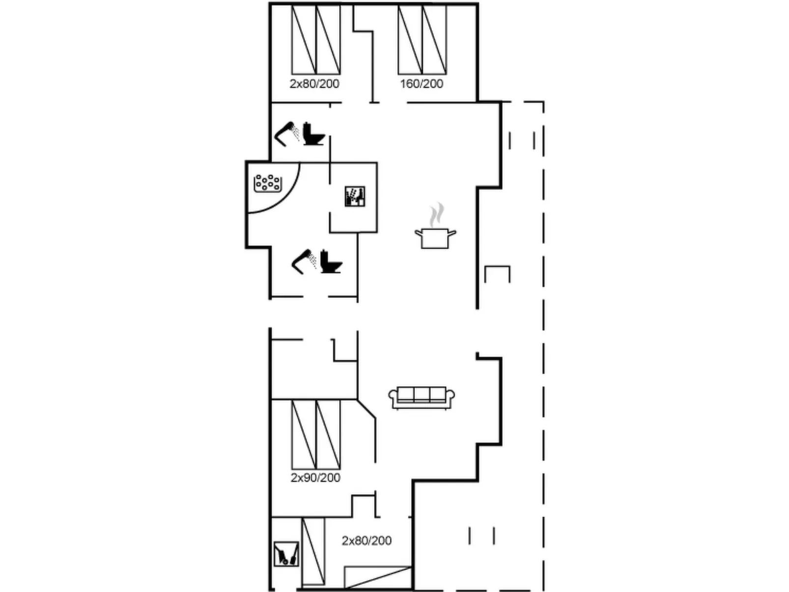 "Dorit" - 600m from the sea-Inside