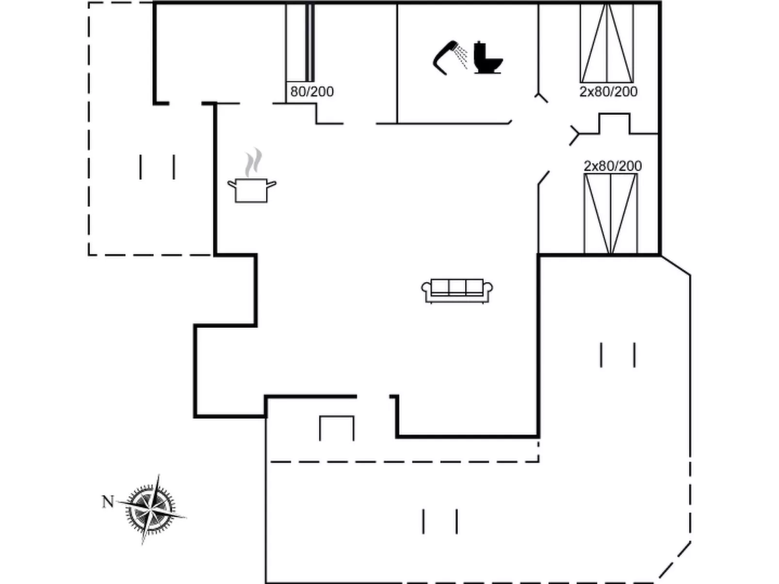 "Thyrger" - 550m from the sea-Inside
