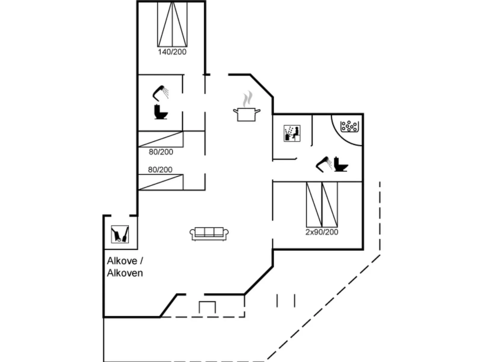 "Harth" - 700m to the inlet-Inside
