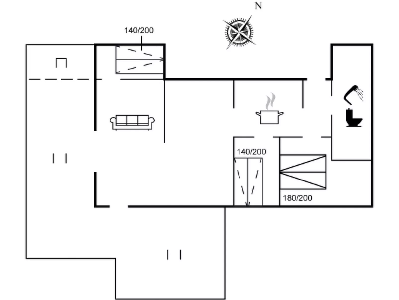 "Marjun" - 400m from the sea-Inside