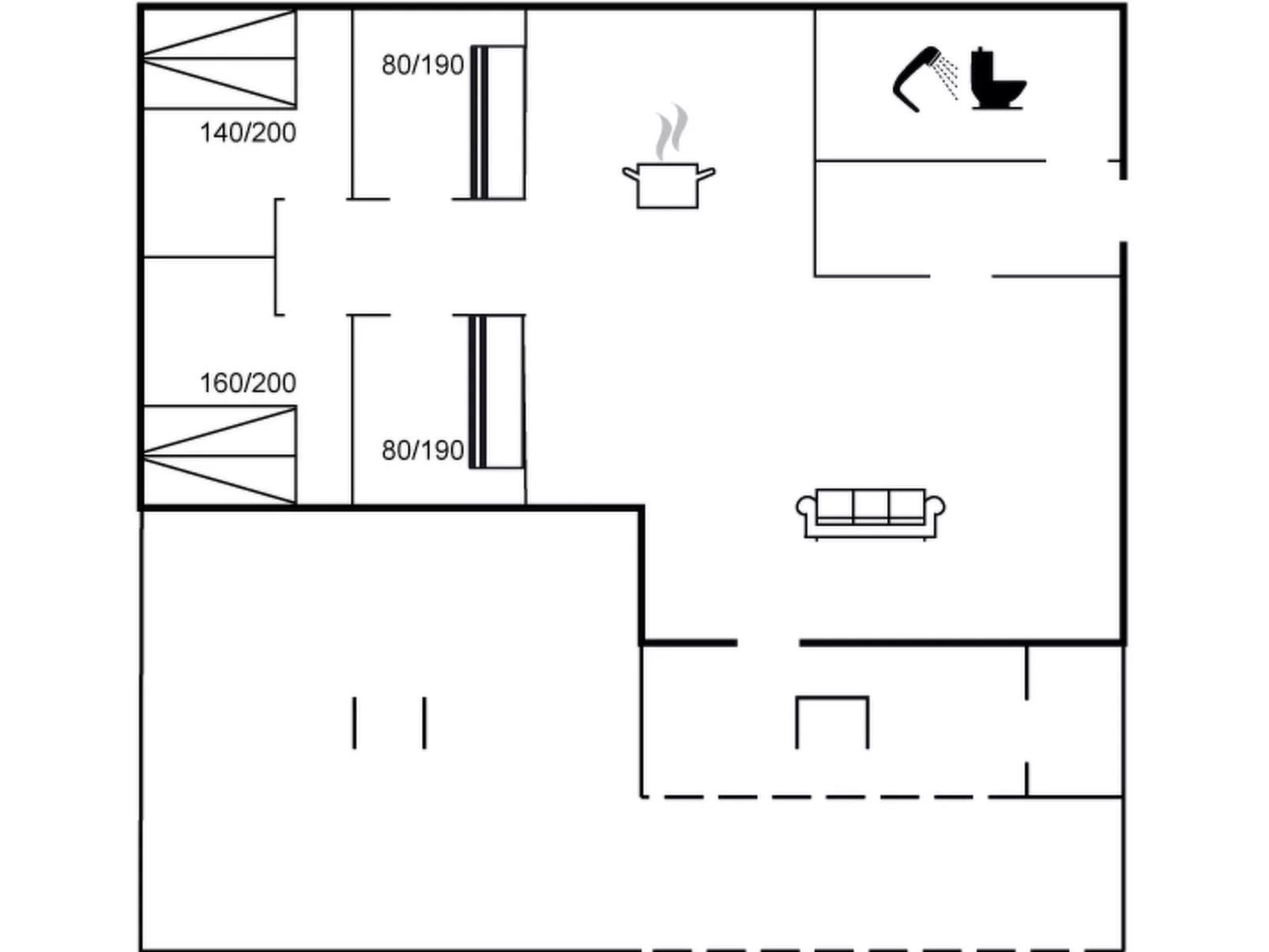 "Myrte" - 900m from the sea-Inside