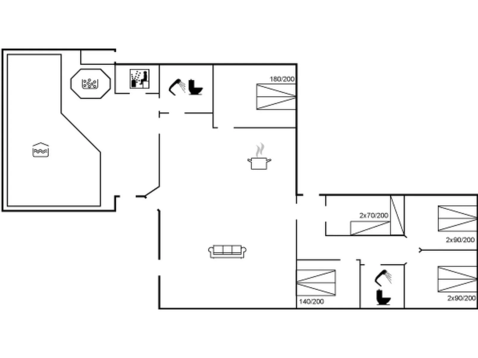 "Alli" - 800m from the sea-Inside