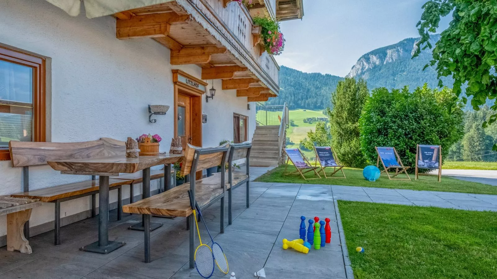 Kraftplatz am Litzlhof-Terrassenbalkon
