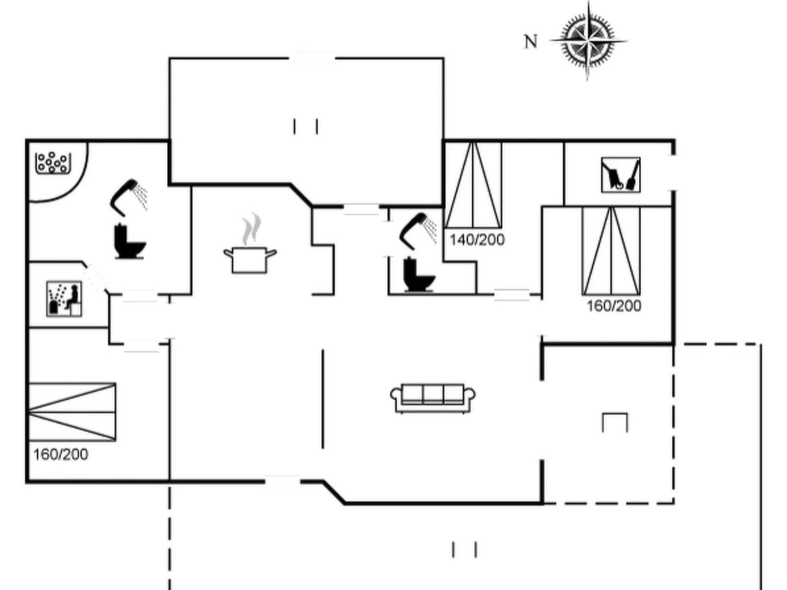 "Mourits" - 1.2km from the sea-Inside