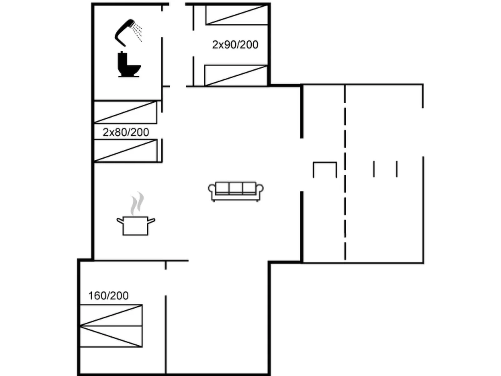 "Cornelia" - 100m to the inlet-Inside