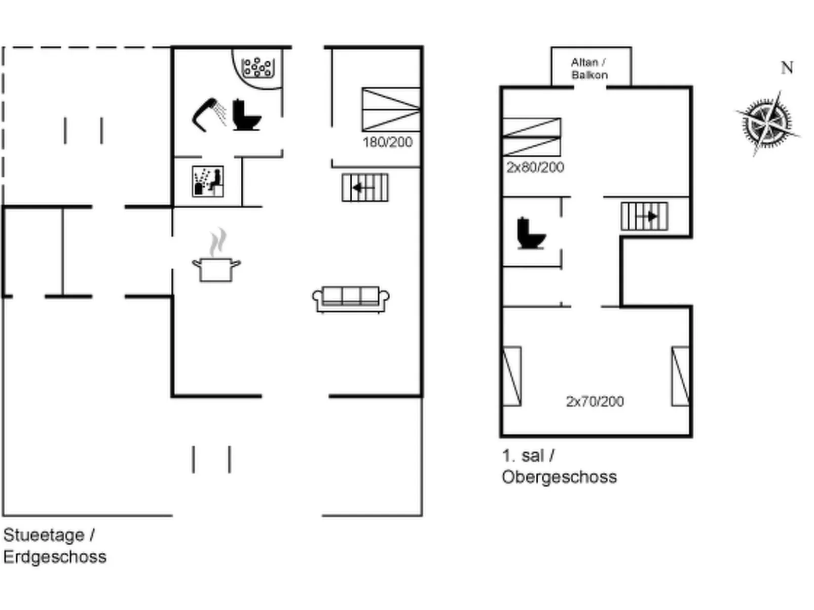 "Eike" - 250m from the sea-Inside