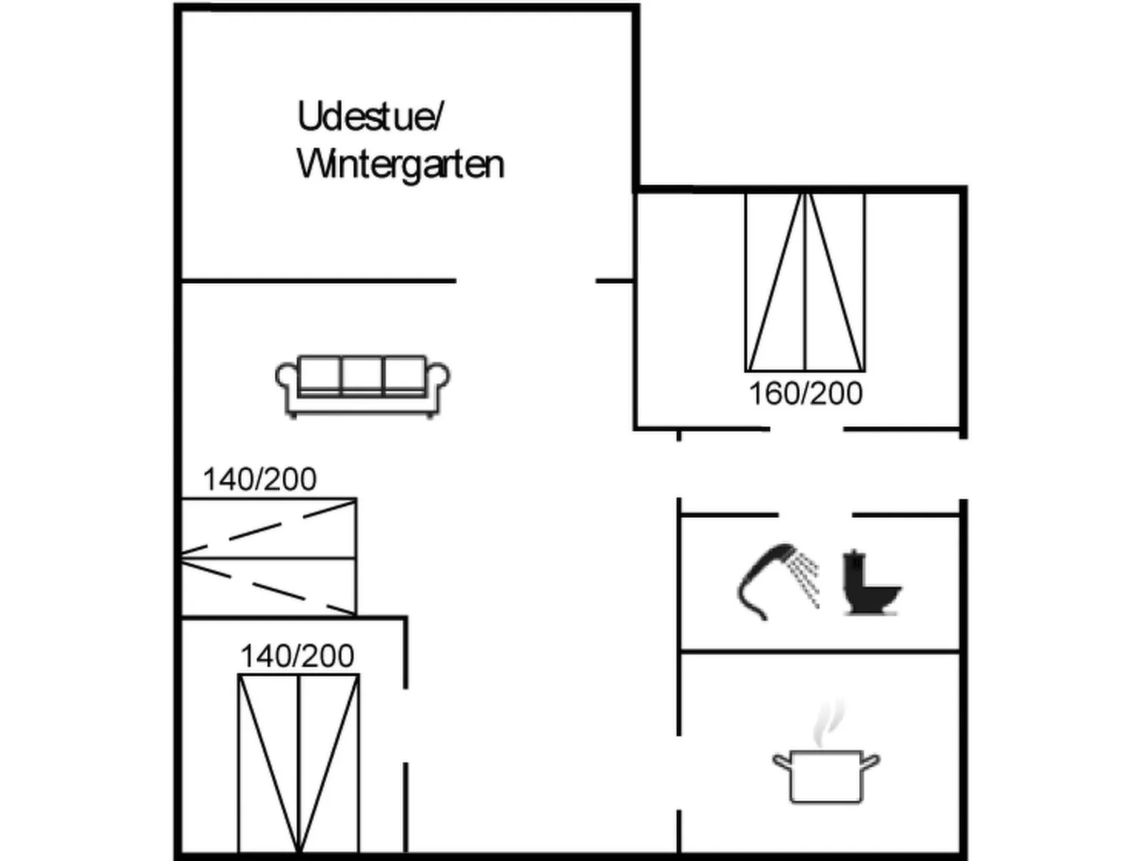 "Holmger" - 500m from the sea-Inside