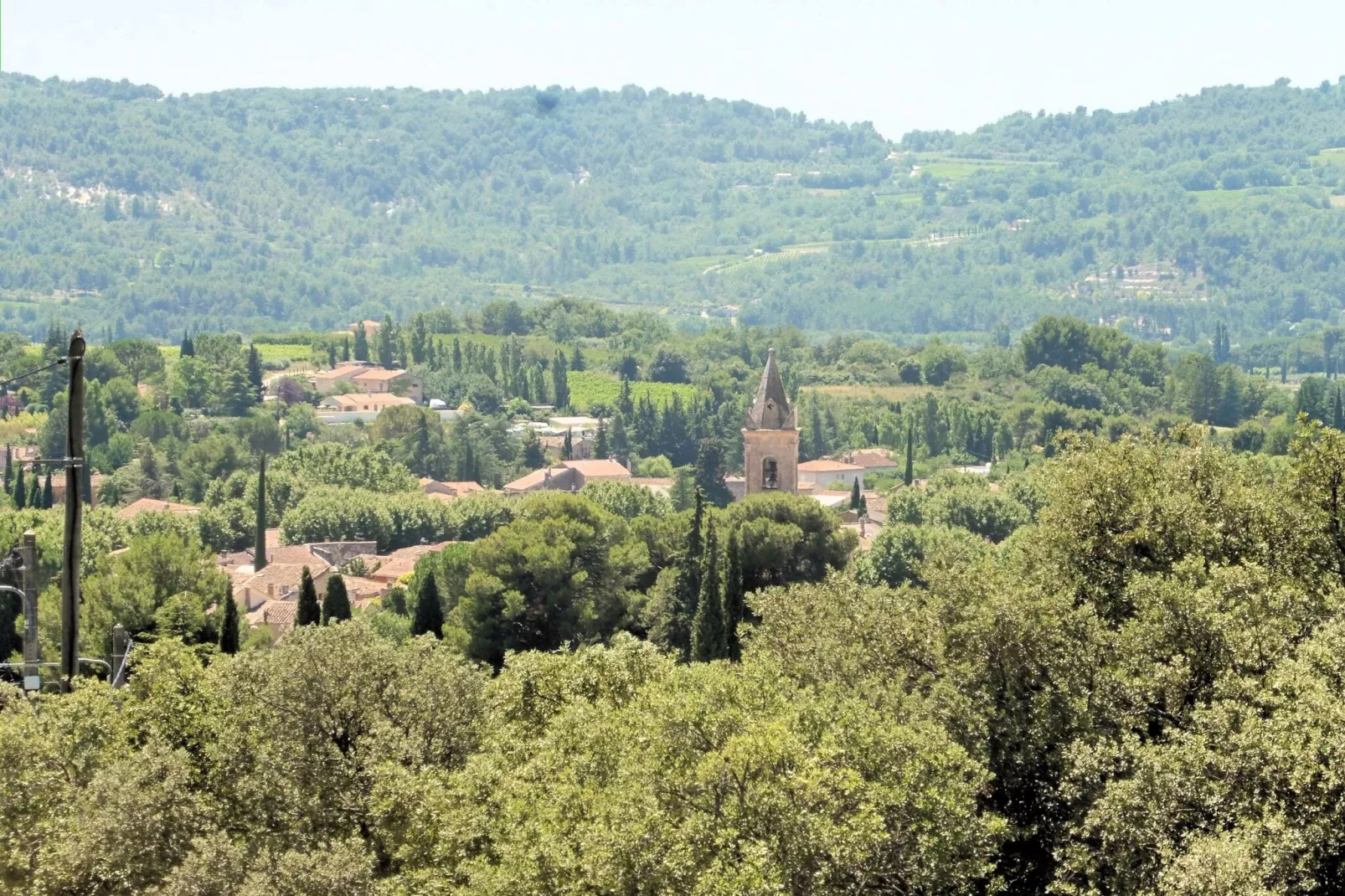 Ferienhaus in Villes-sur-Auzon-Aussicht Sommer