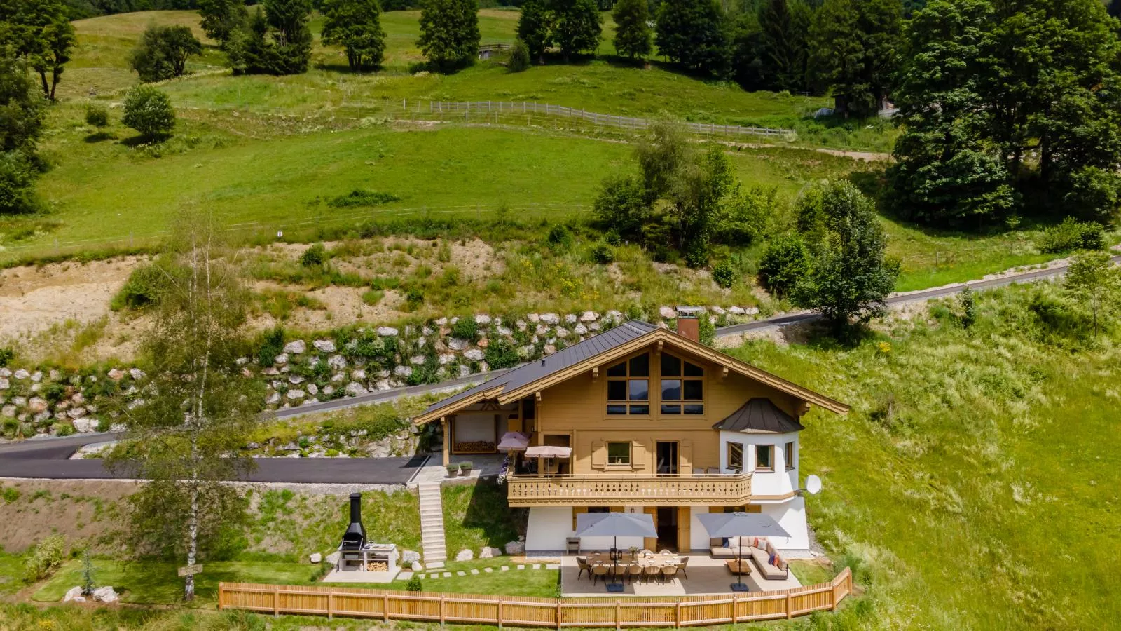 Chalet Huski Viehhofen-Exterior summer