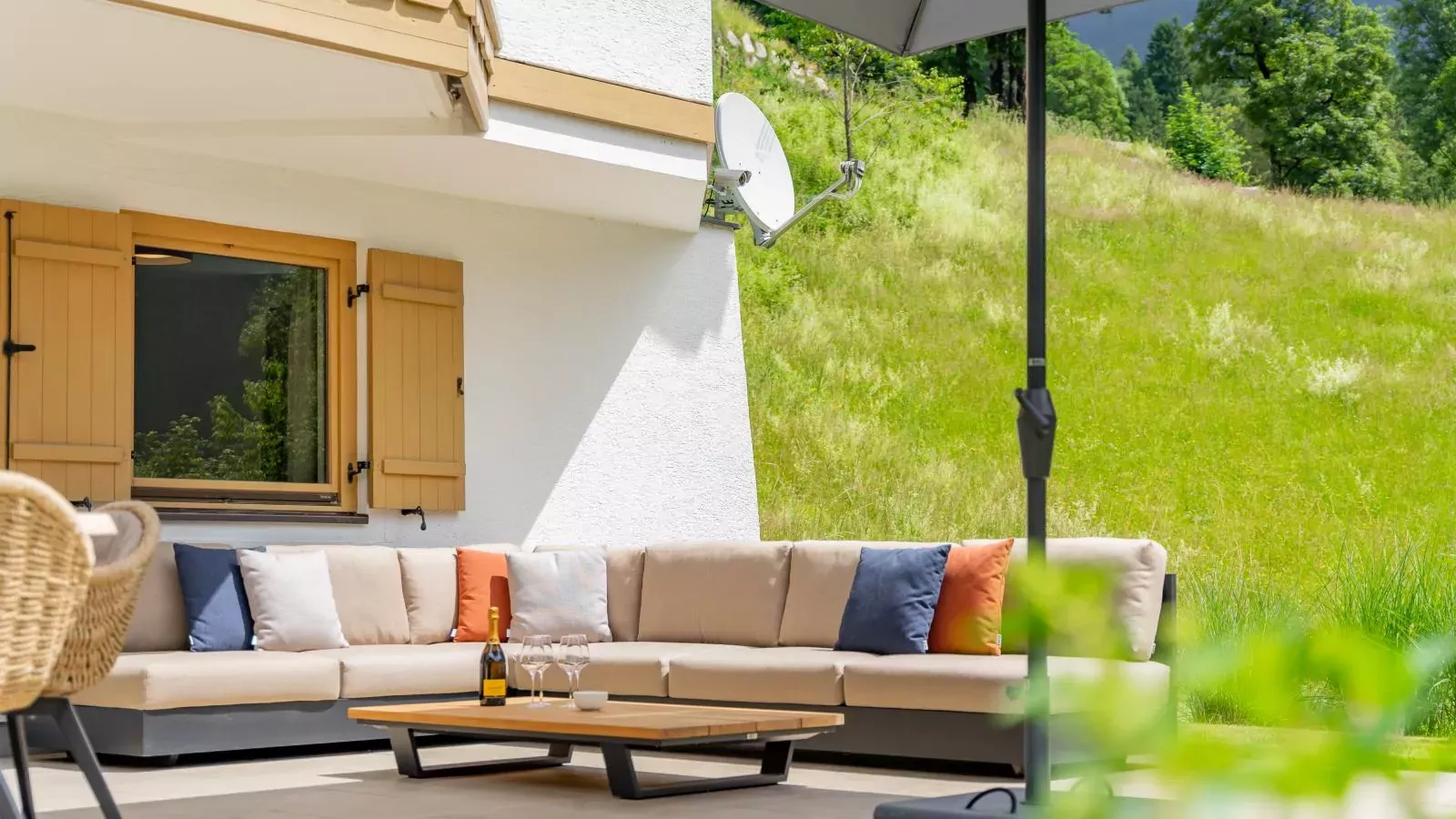 Chalet Huski Viehhofen-Terrace balcony