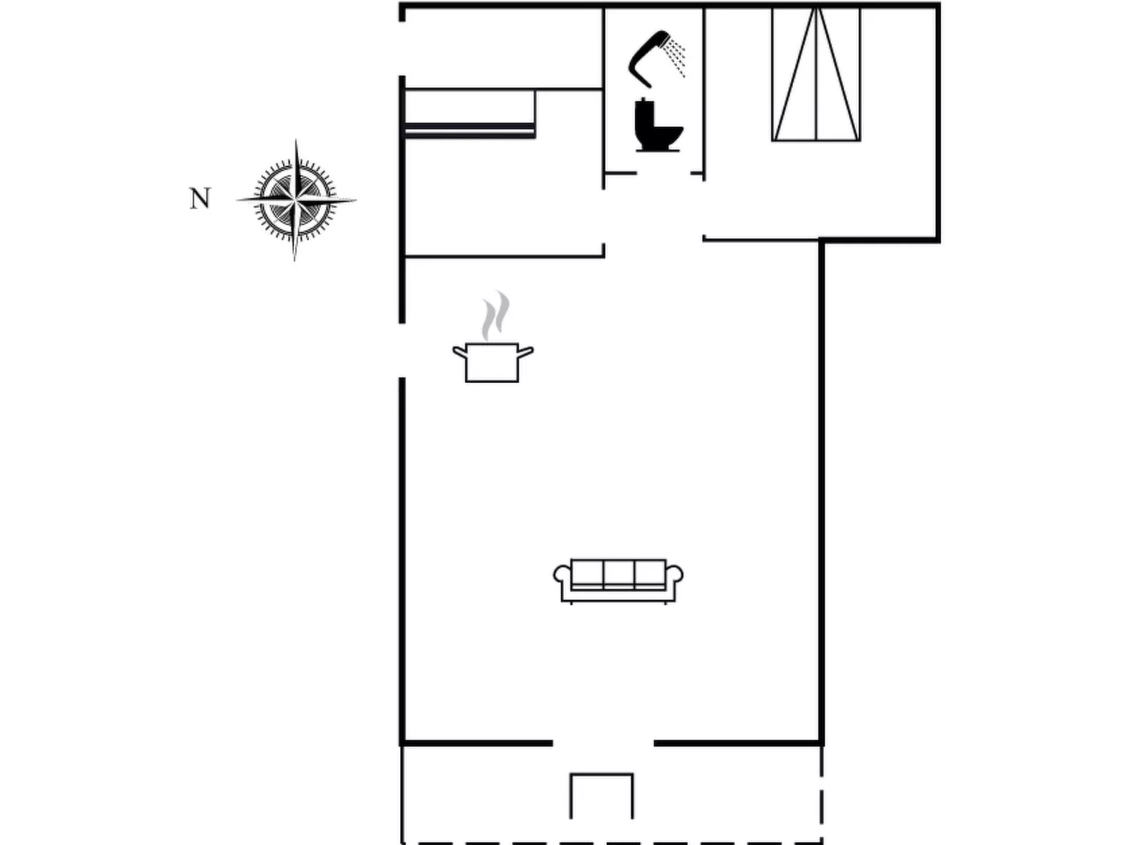 "Awa" - 800m from the sea-Inside