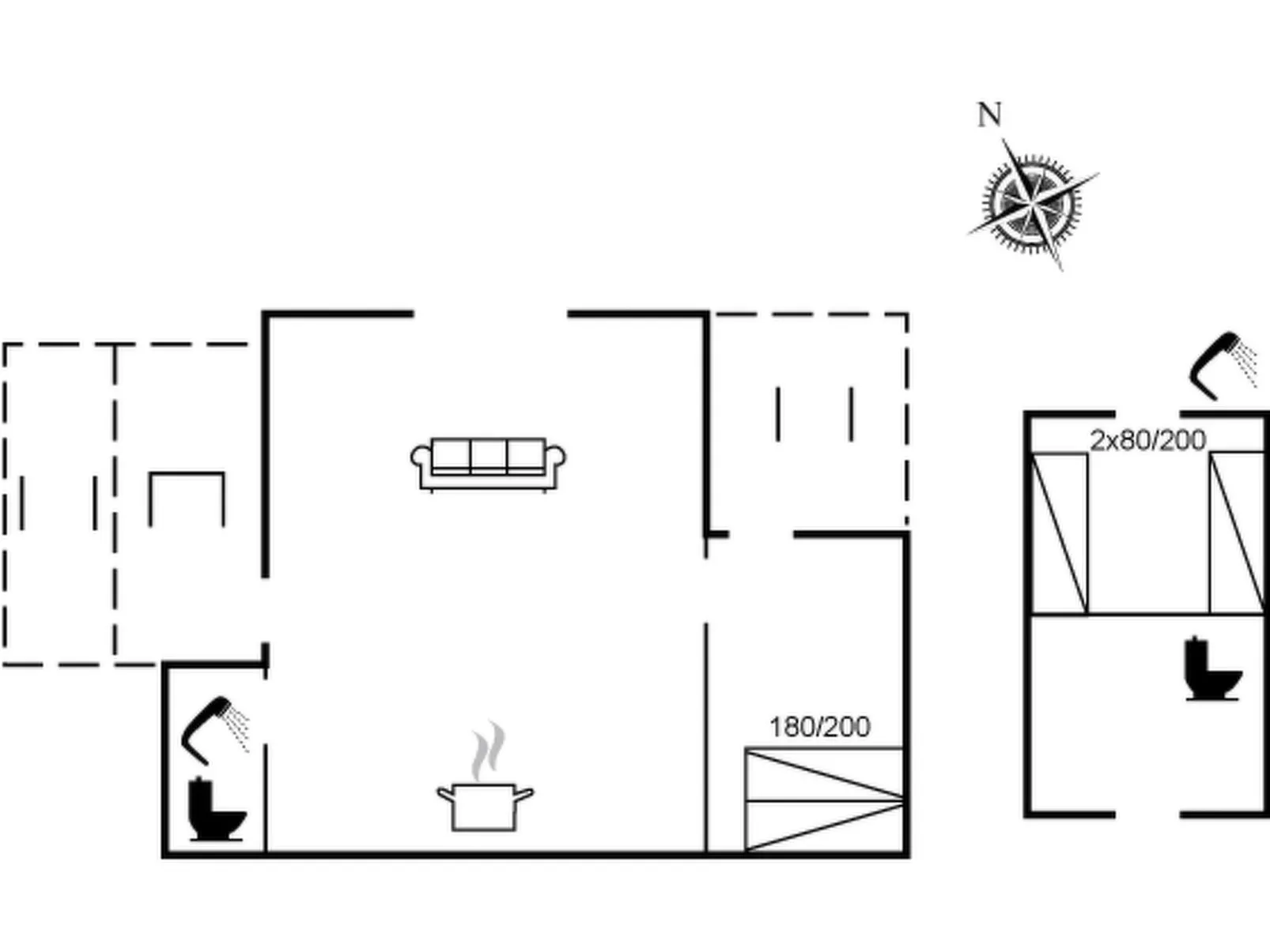 "Ofrath" - 5m from the sea-Inside