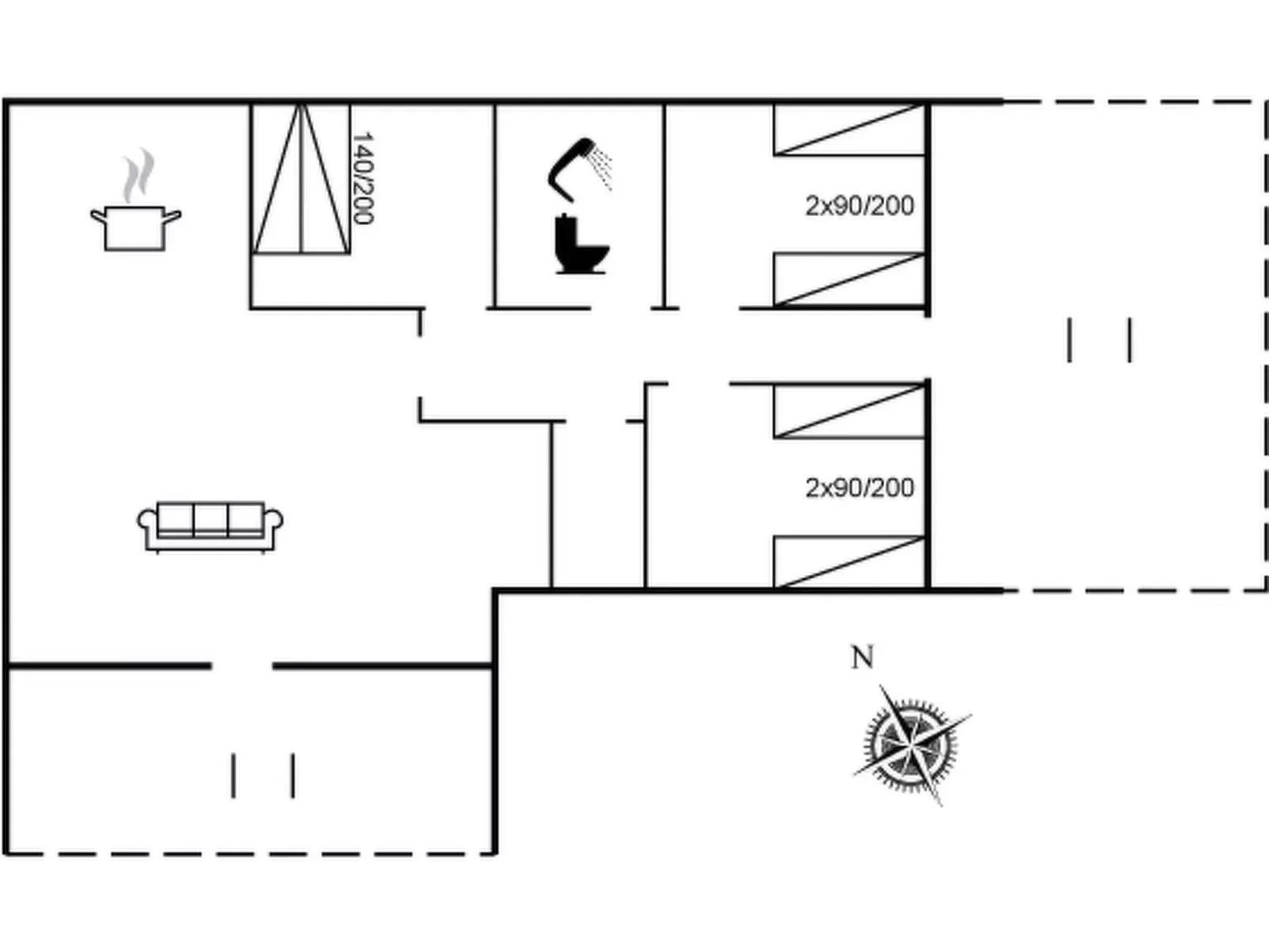 "Felicia" - 800m from the sea-Inside
