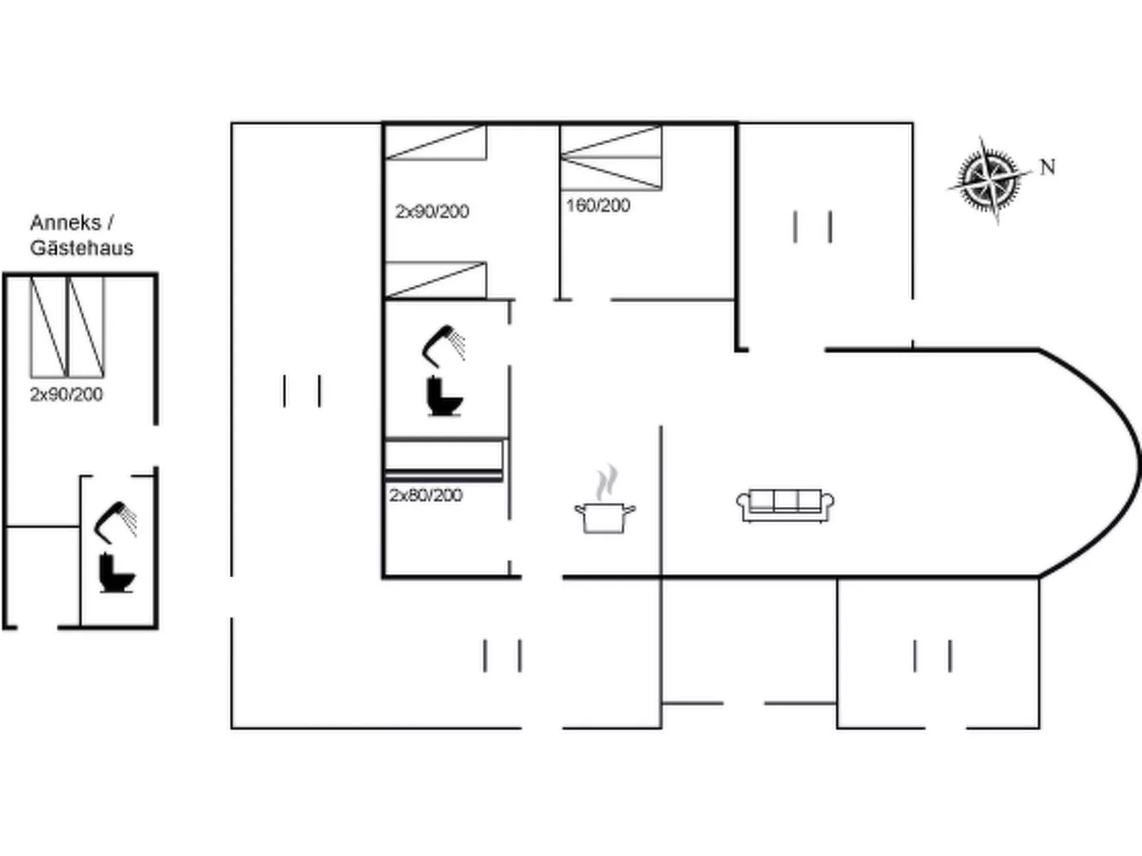 "Hwitserk" - 5m from the sea-Inside