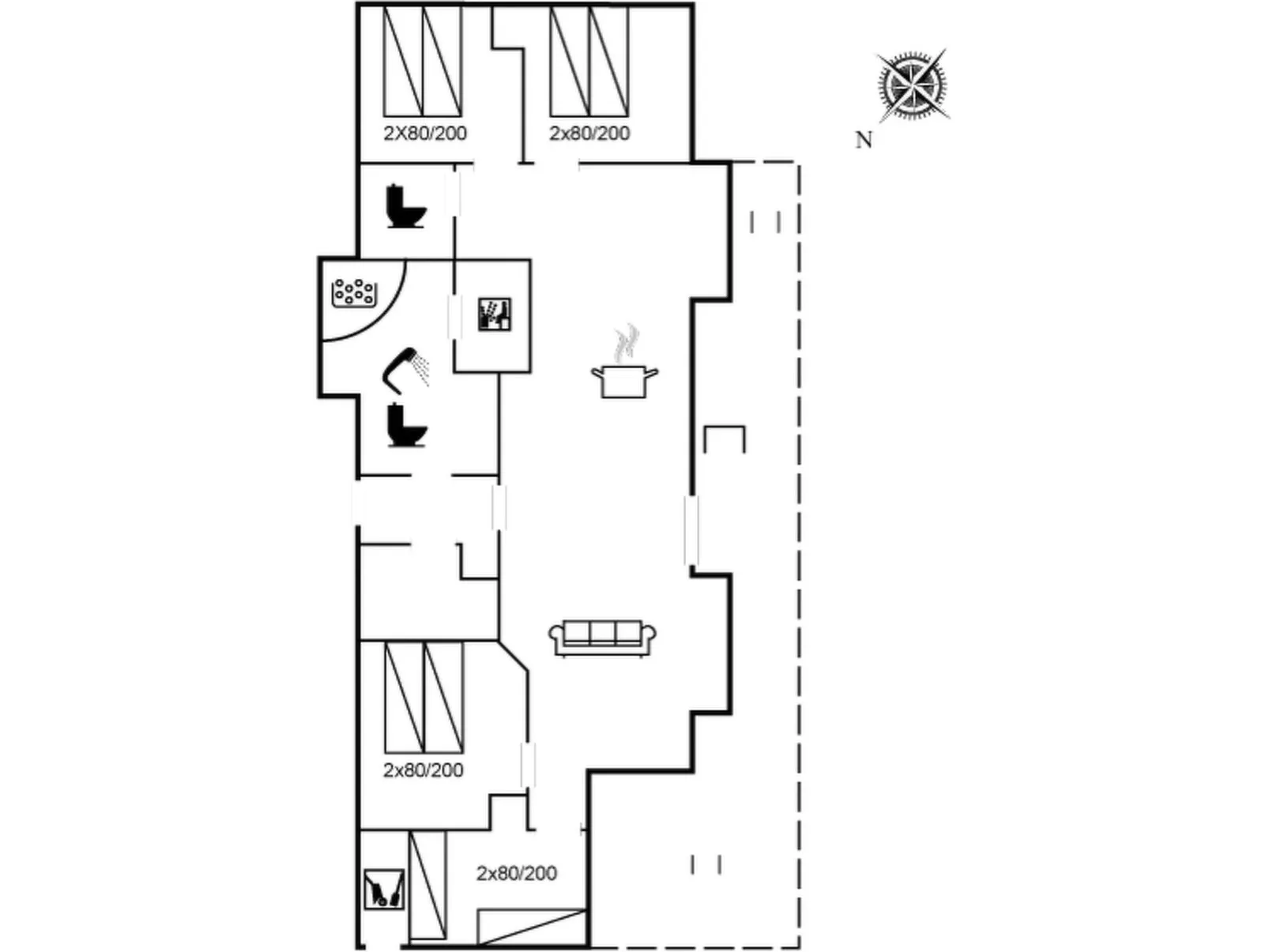 "Verner" - 500m from the sea-Inside