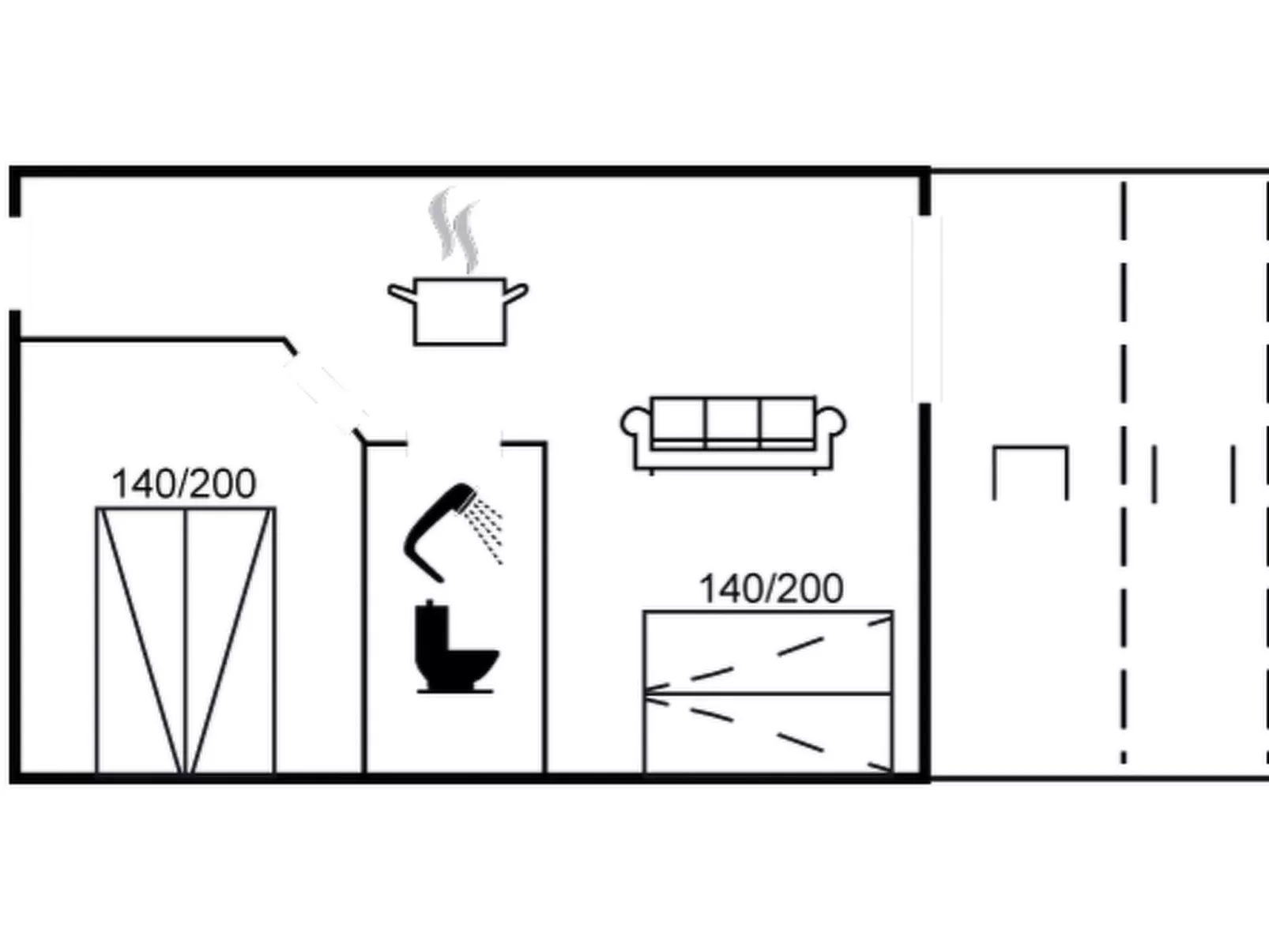 "Iliane" - 100m from the sea-Inside