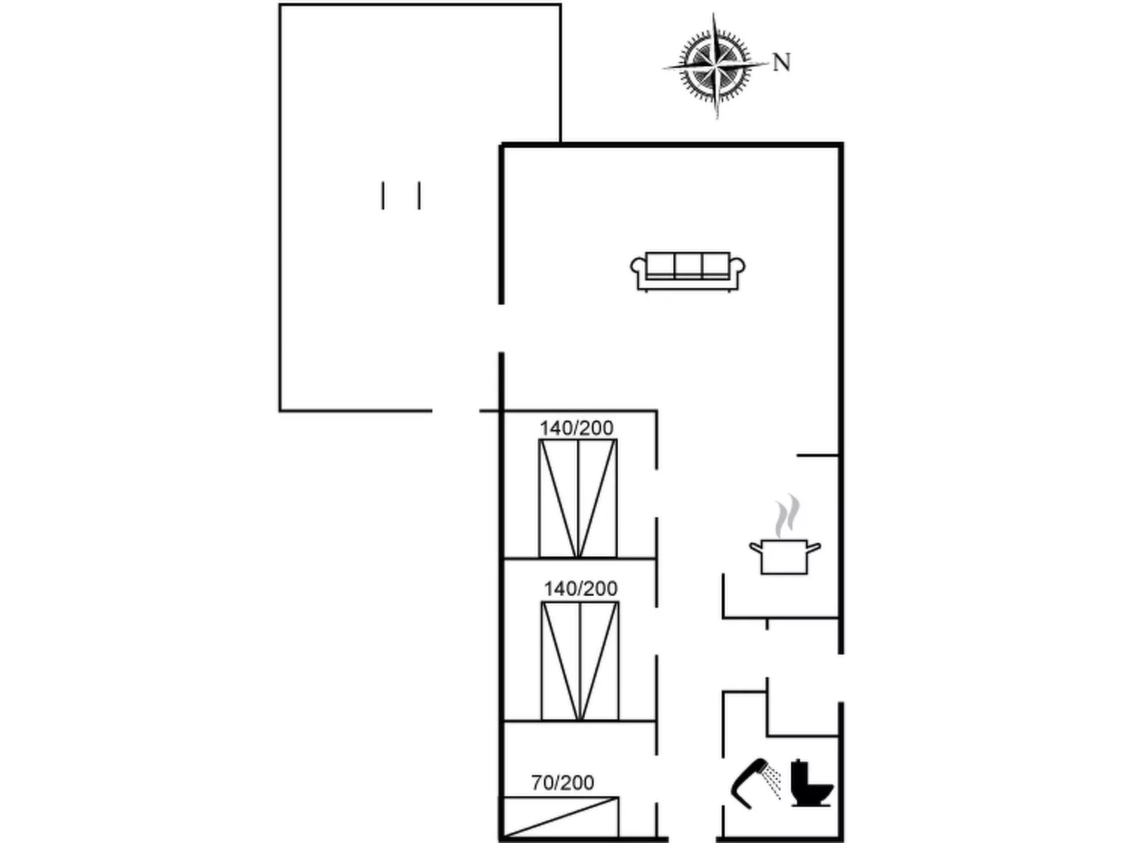 "Calle" - 1km from the sea-Inside