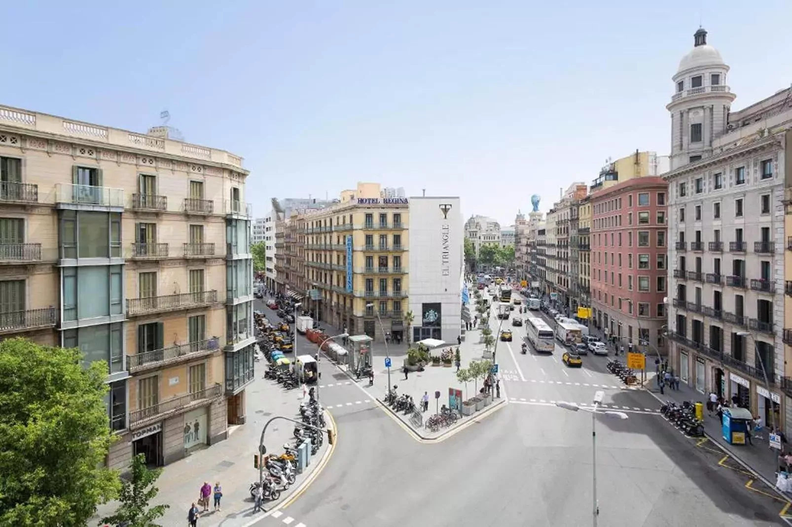 Rambla Paris Attic Apartment-Aussicht Sommer