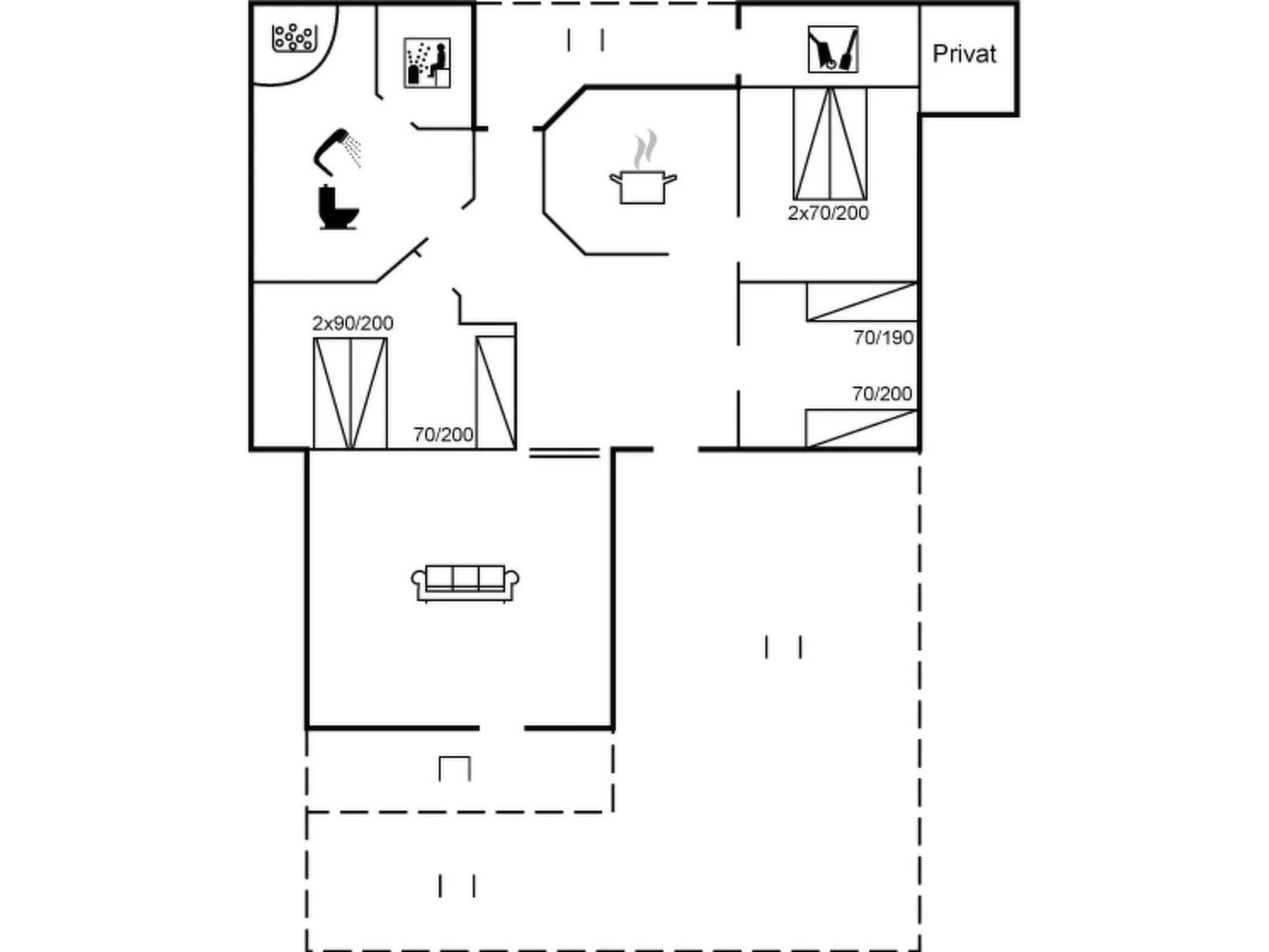 "Aslak" - 350m from the sea-Inside