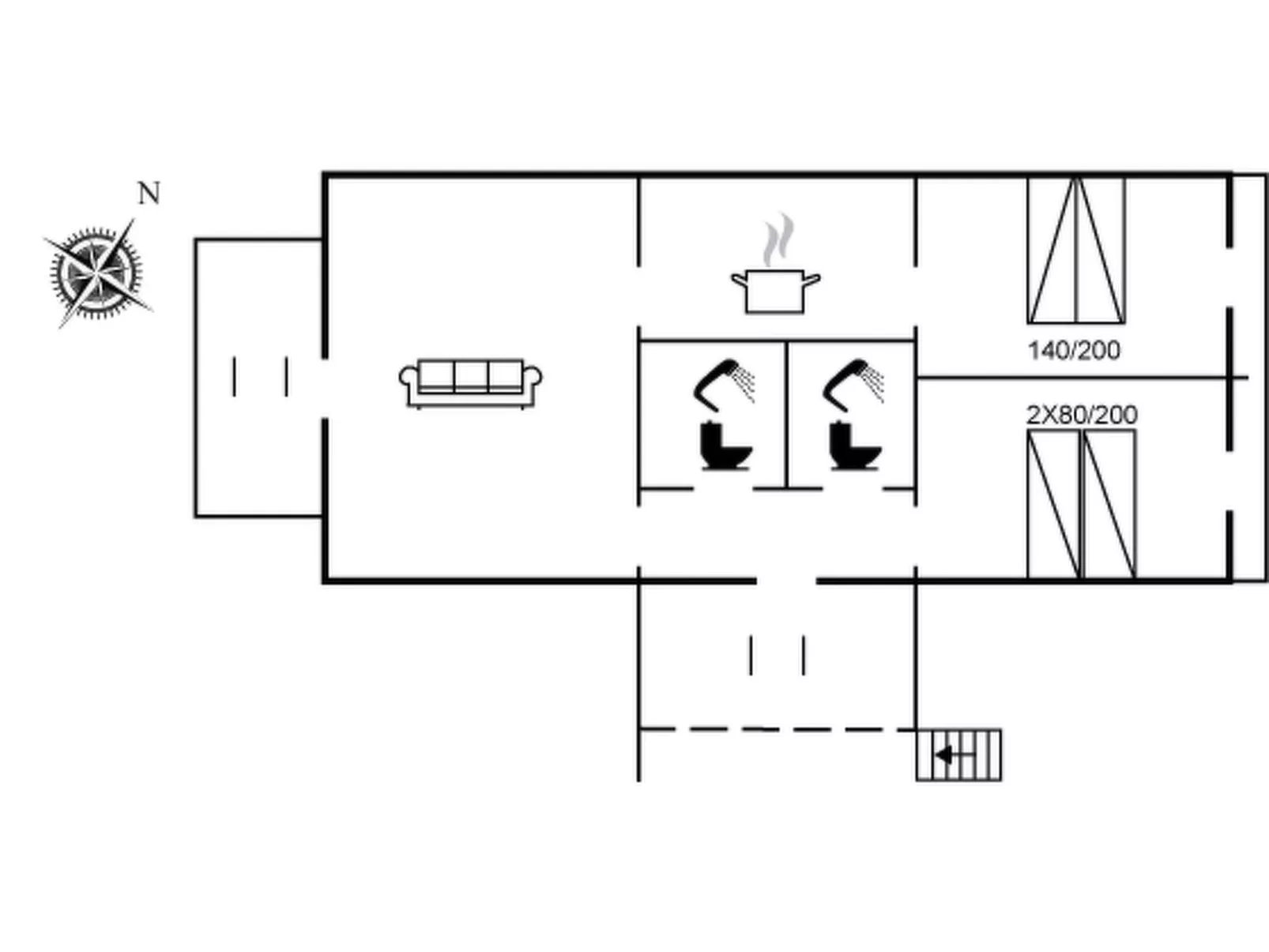 "Reimer" - 10m from the sea-Inside
