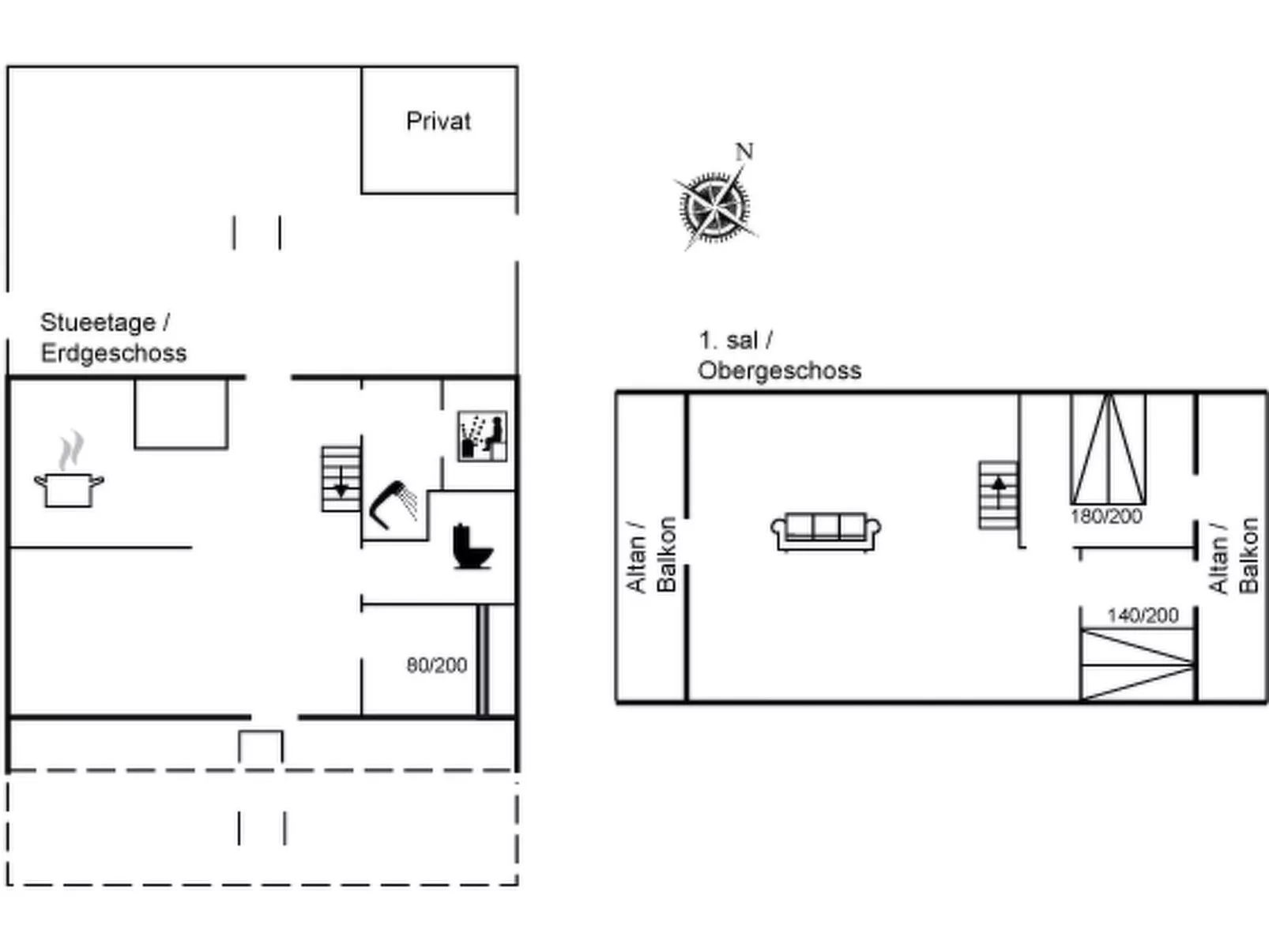 "Wiger" - 150m from the sea-Inside