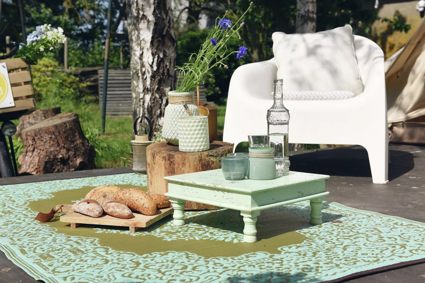Tipitent de Jutter-Gardens summer