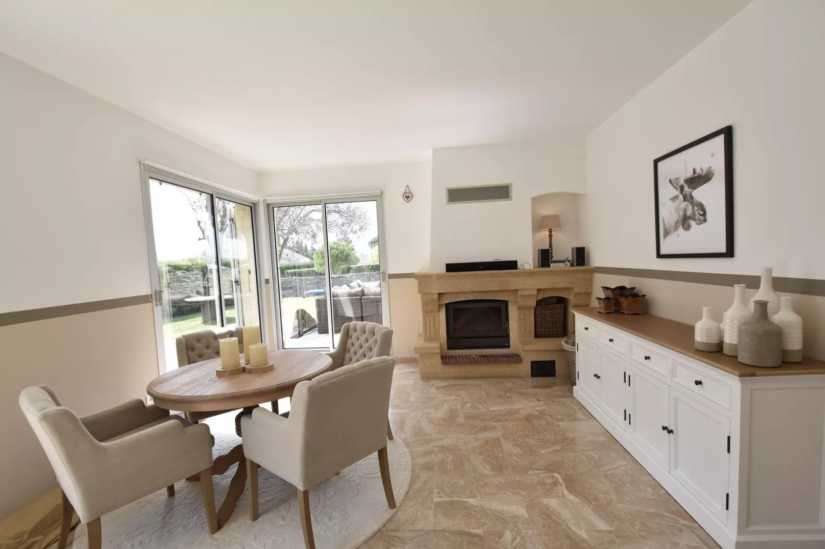 Stylish Villa in South of France with Private Swimming Pool-Living room