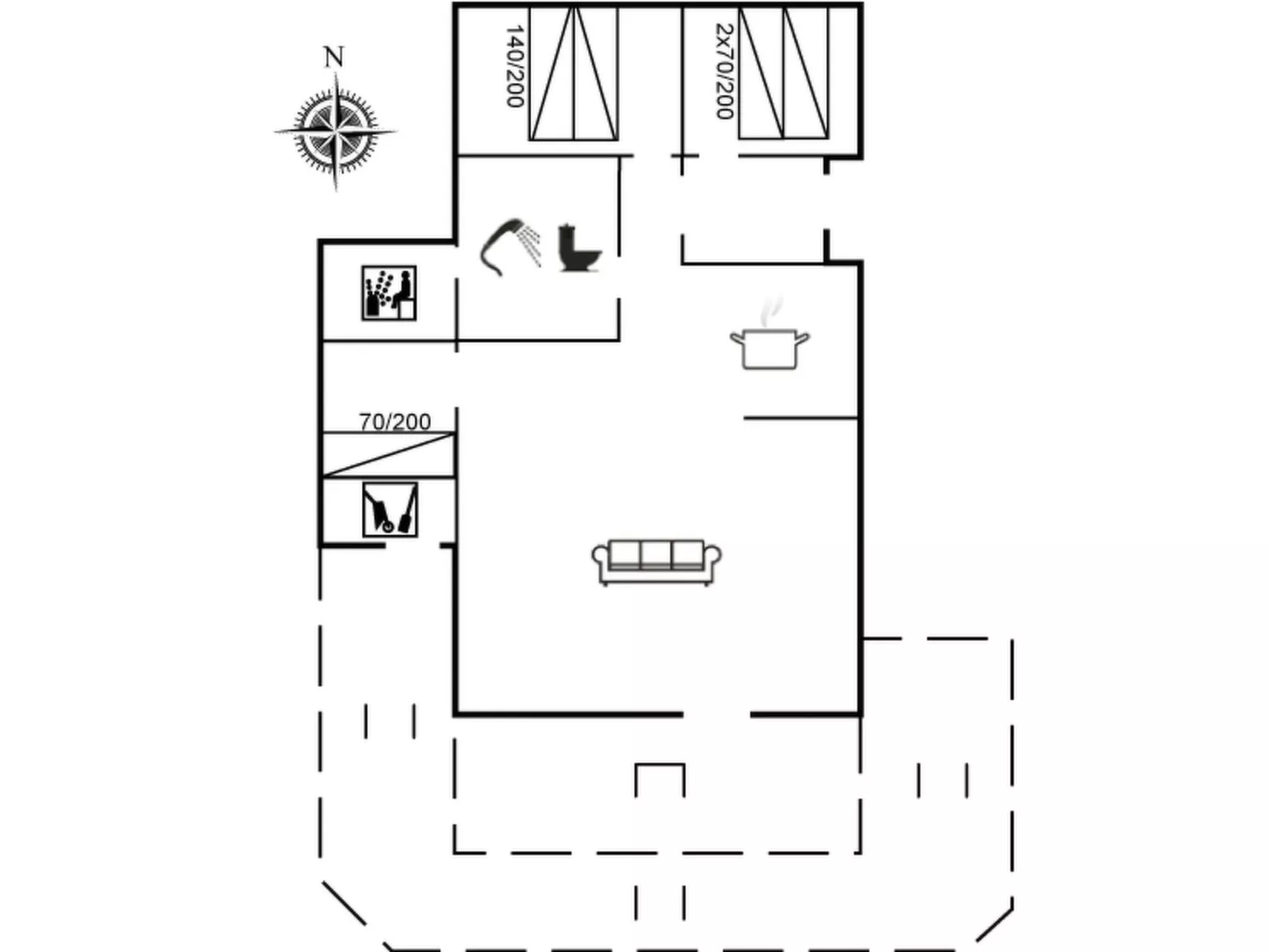 "Picabo" - 750m to the inlet-Inside
