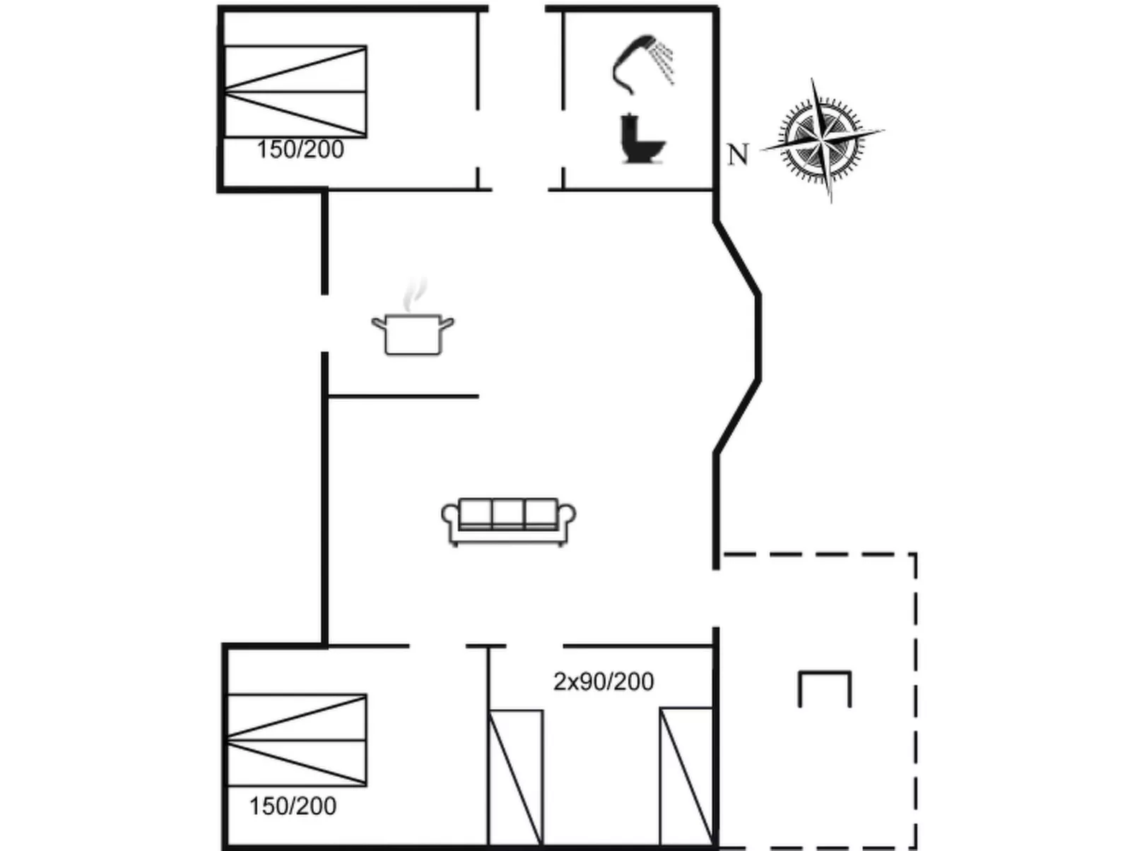 "Anabella" - 400m to the inlet-Inside