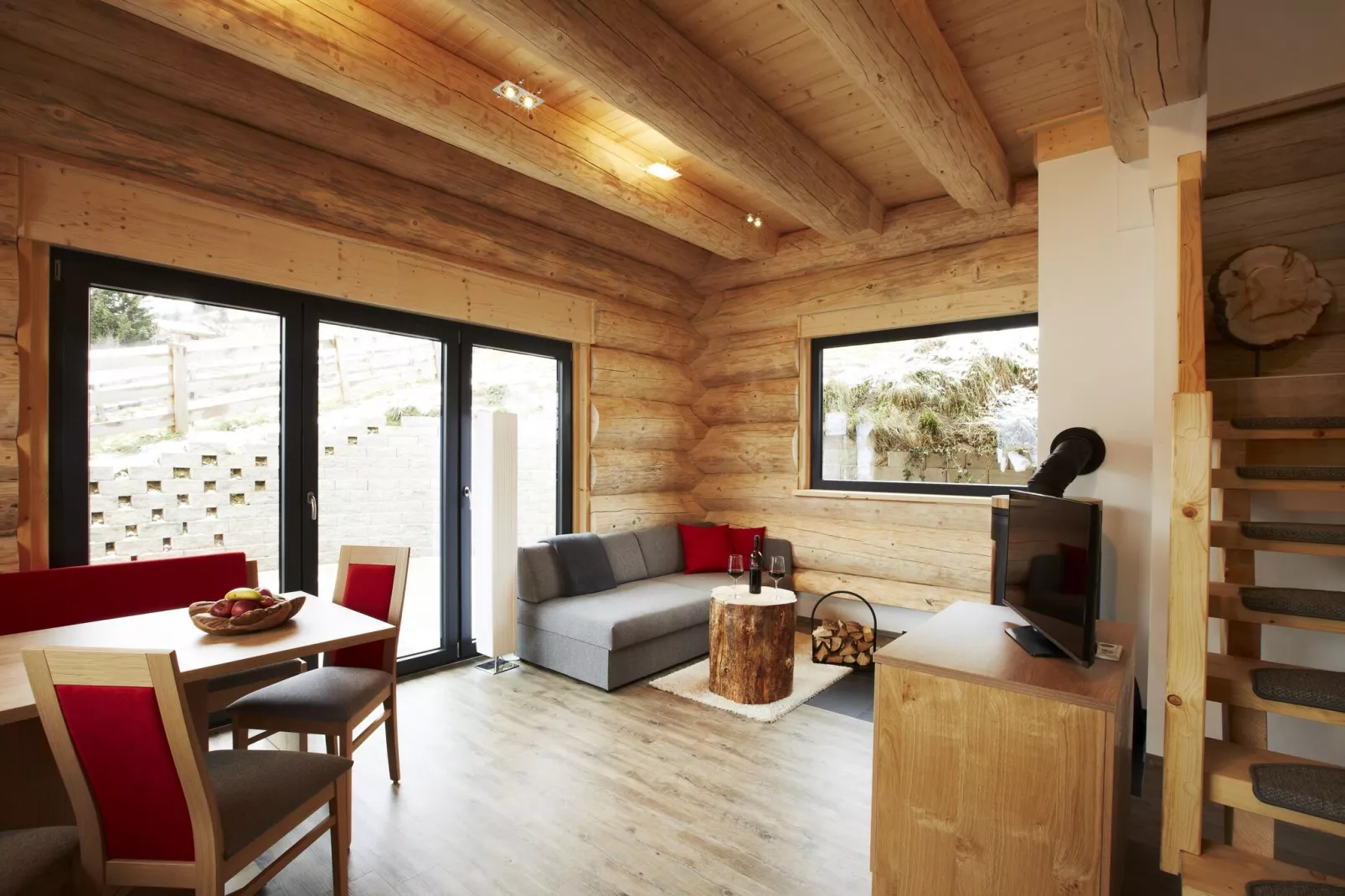 Chalet Faltri-Living room