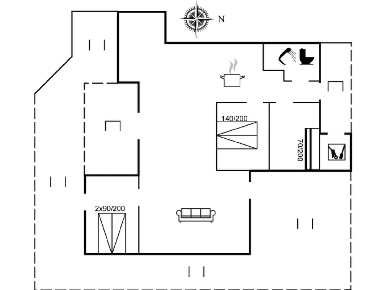 "Thanee" - 1.7km from the sea-Inside