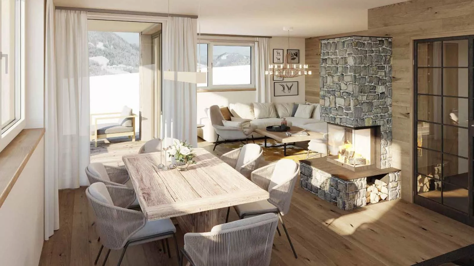 Grebenzen Lodge 44-Living room