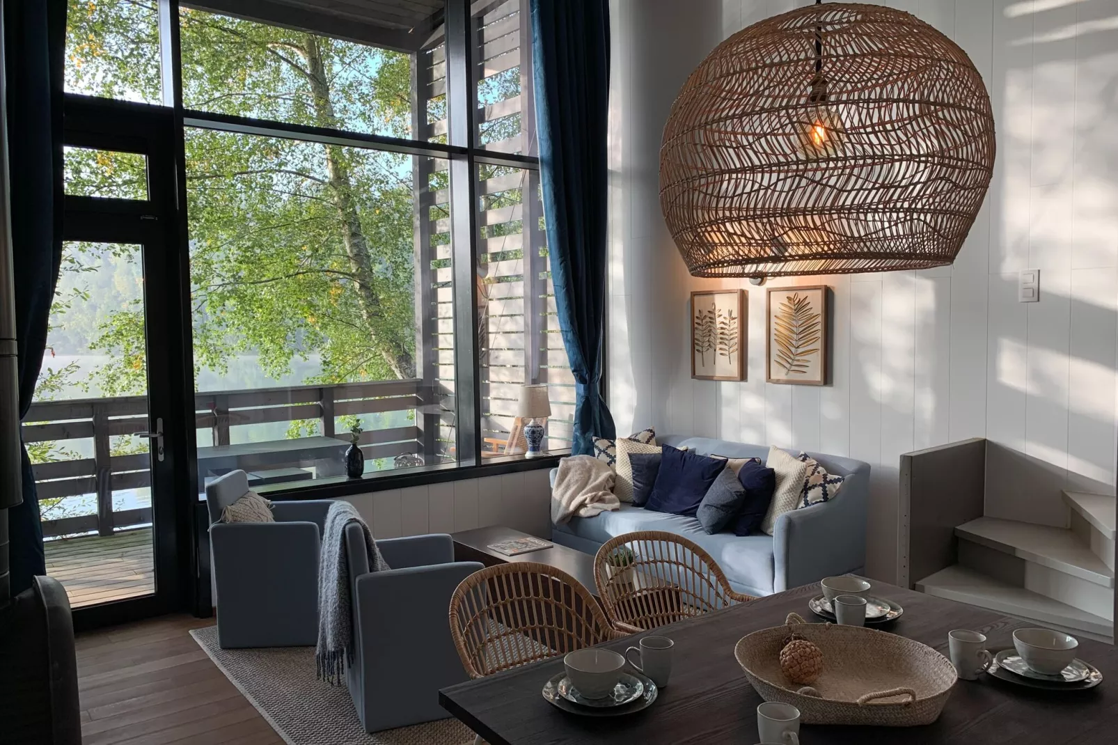The Large Lake House by YourNature-Living room