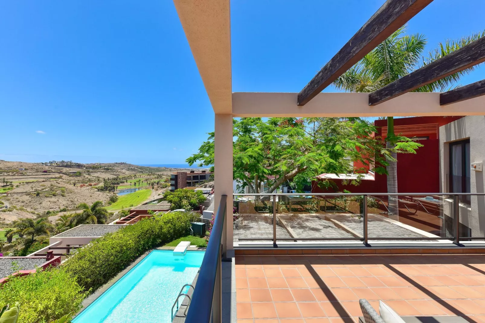 Bungalow Sun Club EM259A Playa del Inglès-Terrassenbalkon