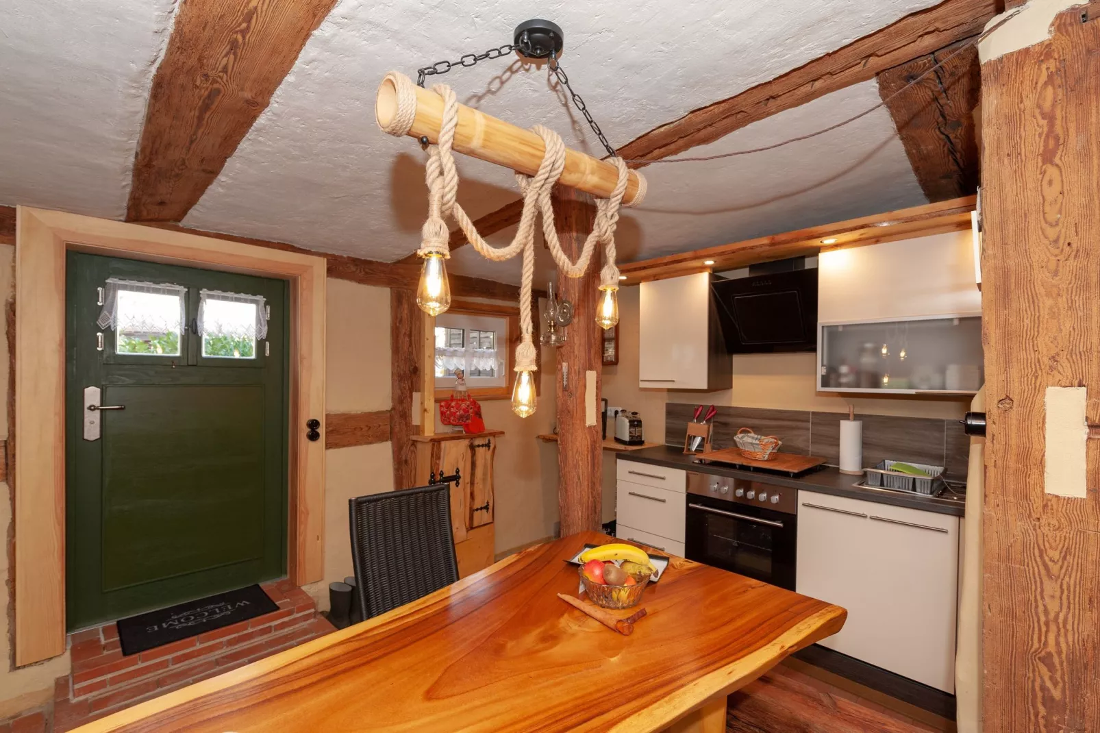 Ferienhaus Ahlbeck am Haff - Schlafen unter Reet / 2-Kitchen
