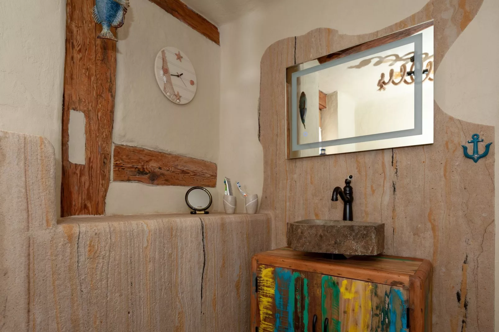 Ferienhaus Ahlbeck am Haff - Schlafen unter Reet / 2-Bathroom