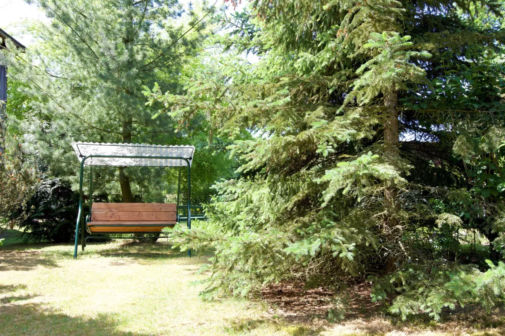 Ferienhaus Ahlbeck am Haff - Schlafen unter Reet / 2-Gardens summer