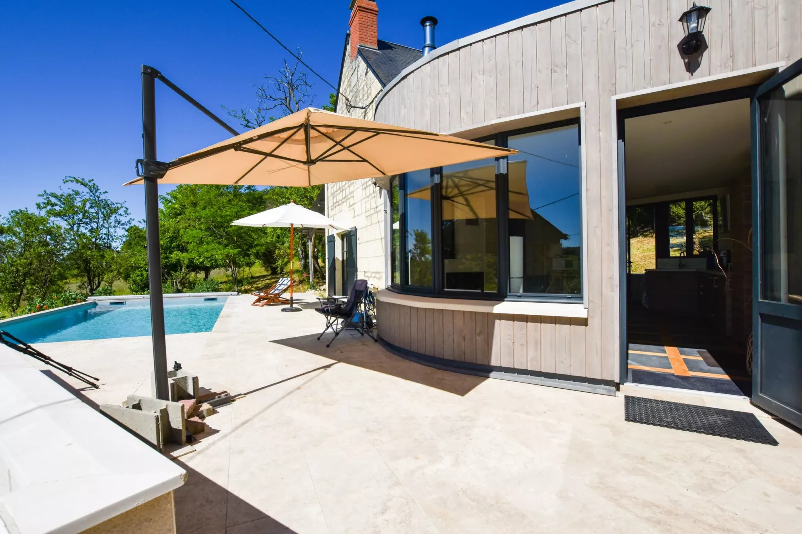 Gite vallée de la Loire-Terrassenbalkon