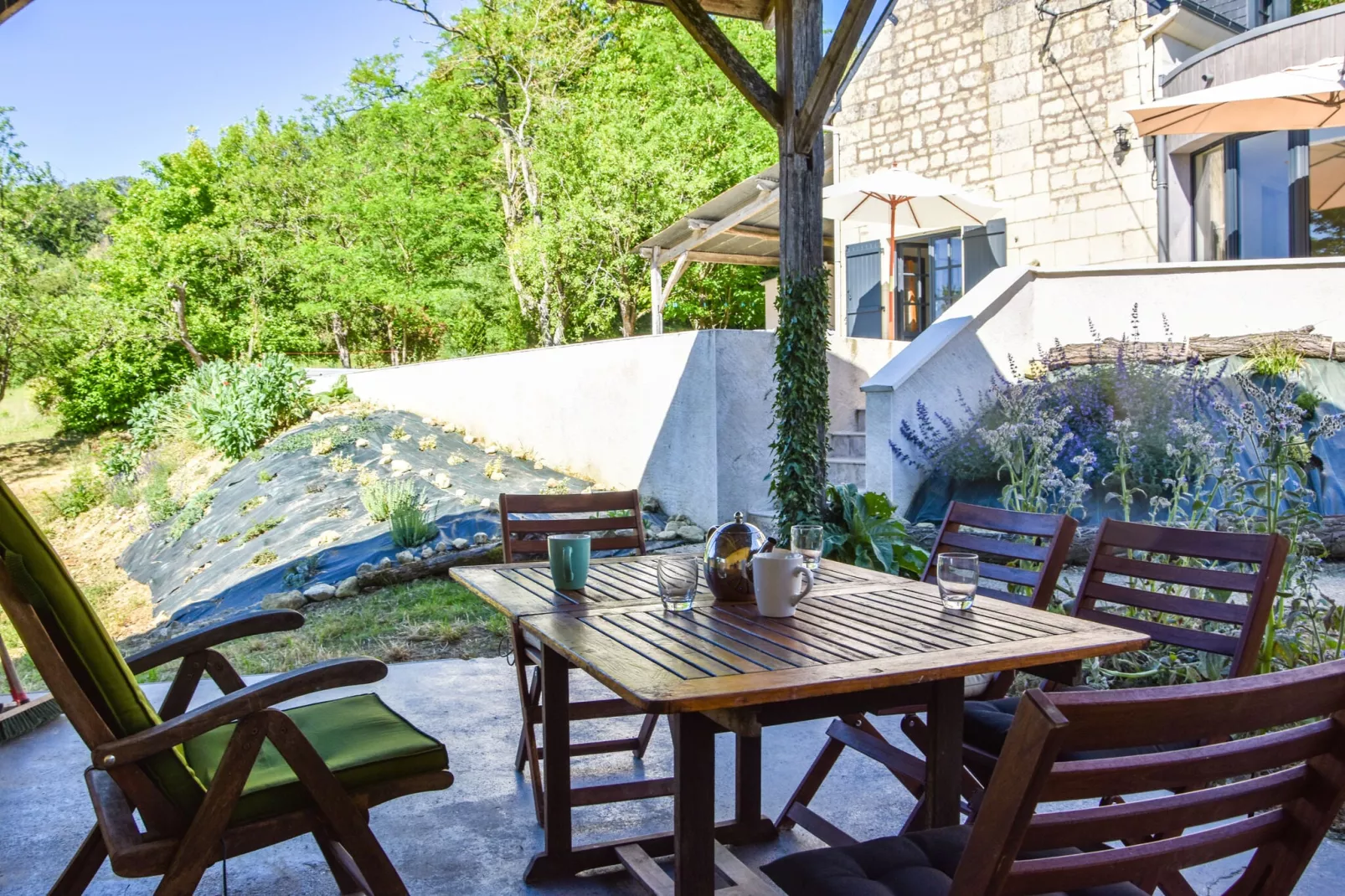 Gite vallée de la Loire-Terrassenbalkon