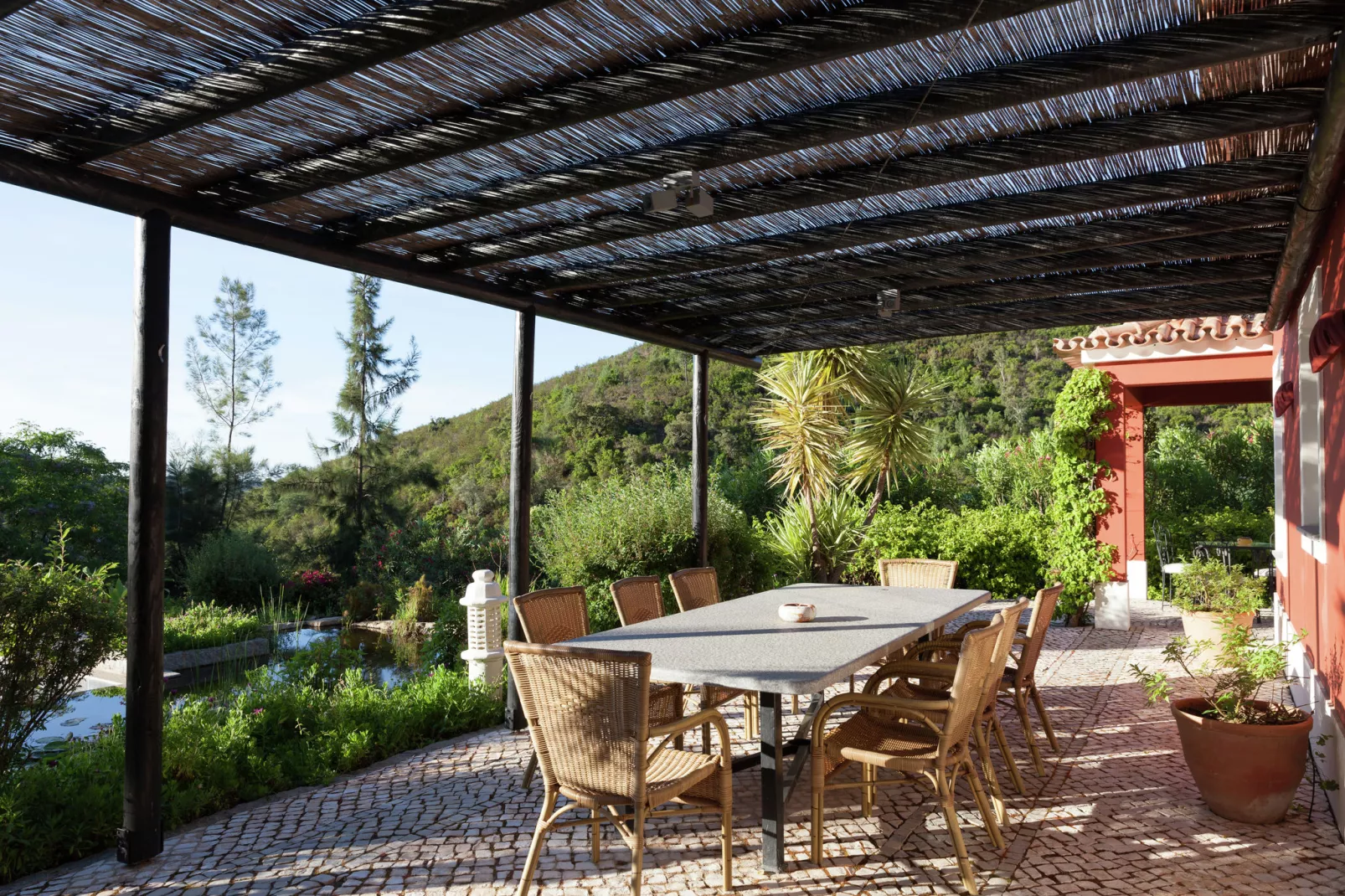 Villa Ribeira do Banho-Terrace balcony