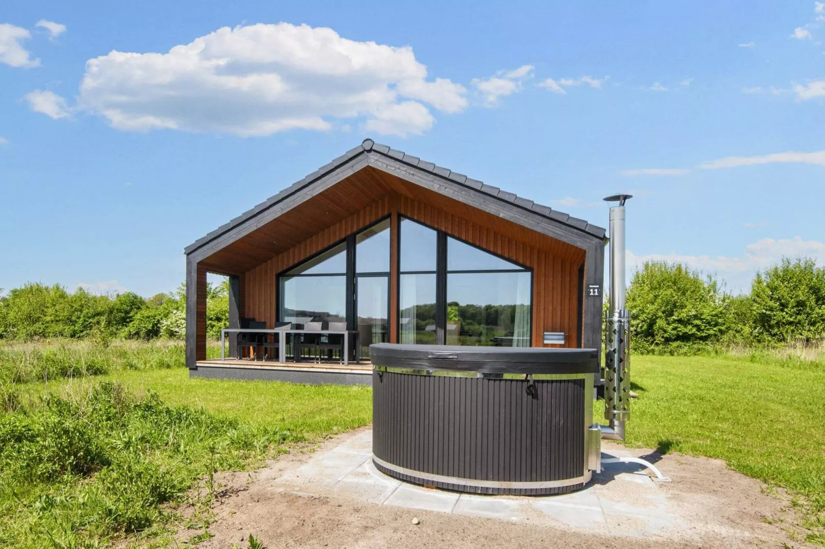 5 Sterne Ferienhaus in Augustenborg-By Traum-Außenbereich